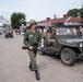 Vietnam-era reenactor marches in Iowa State Fair Veterans Parade