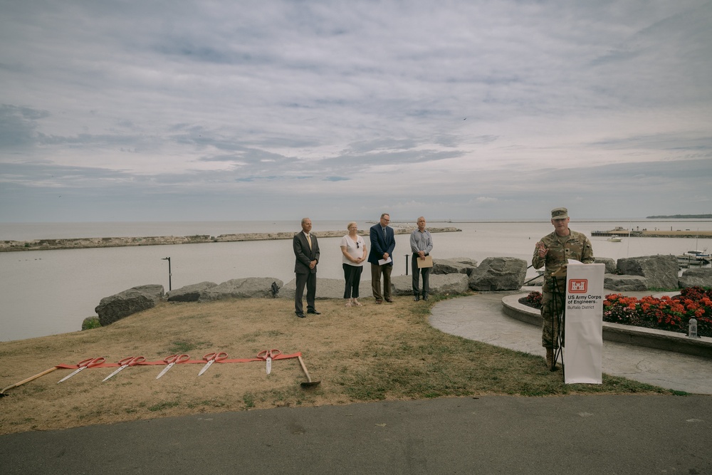 Corps of Engineers and City of Oswego Celebrate Significant Breakwater Repairs