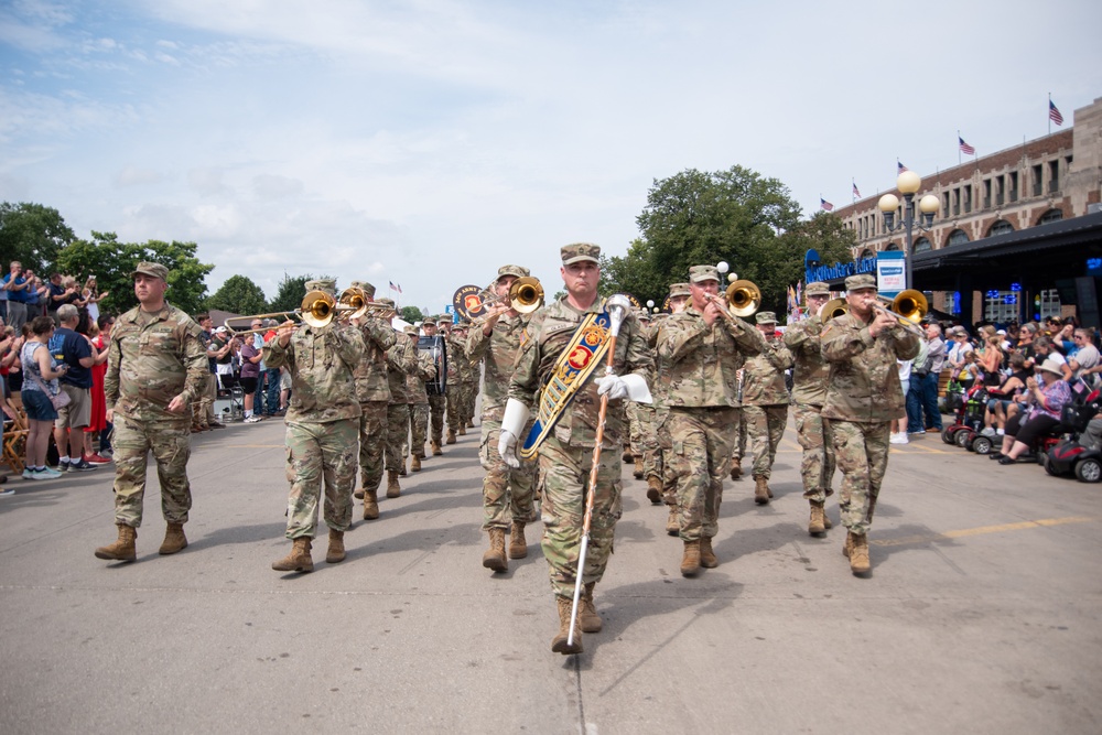 34th Army Band marches in Iowa State Fair Veterans Parade