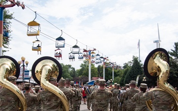 34th Army Band marches in Iowa State Fair Veterans Parade