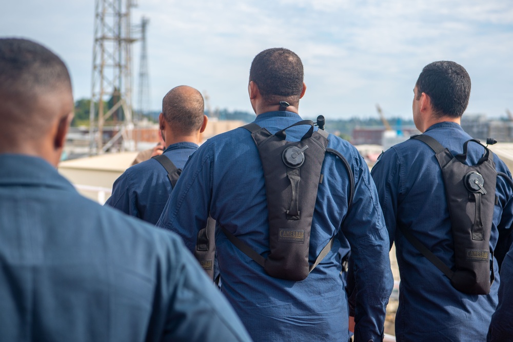 Ronald Reagan CPO Selectees Practice Drill