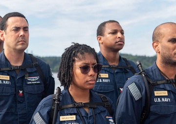 Ronald Reagan CPO Selectees Practice Drill