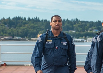 Ronald Reagan CPO Selectees Practice Drill