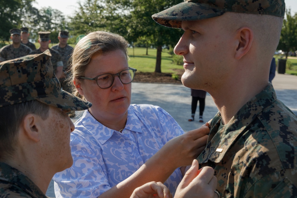 2nd Lt Hardwick Commissioning ceremony