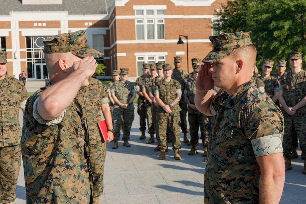 2nd Lt Hardwick Commissioning ceremony