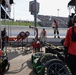 Pit crew works during Iowa Corn 350