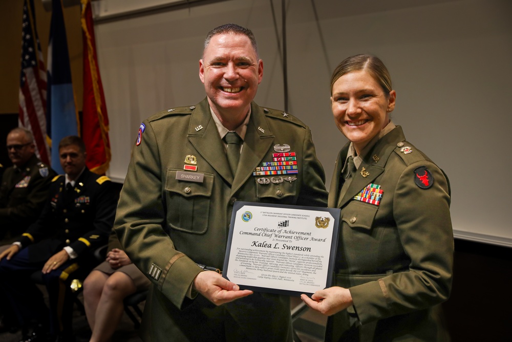 175th RTI Holds OCS and WOCS Graduation Ceremony at Camp Ripley