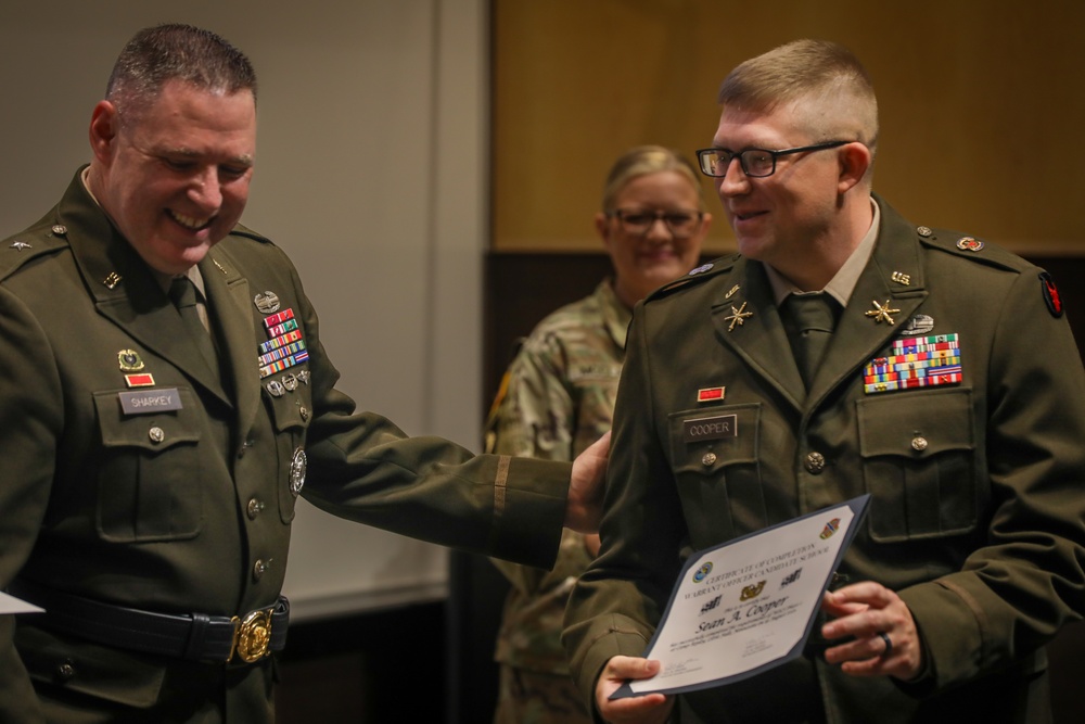 175th RTI Holds OCS and WOCS Graduation Ceremony at Camp Ripley