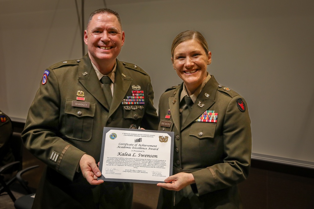 175th RTI Holds OCS and WOCS Graduation Ceremony at Camp Ripley