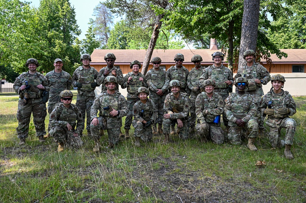 22nd Air Task Force leadership visits Airmen forward deployed to Alpina Combat Readiness Training Center during Exercise Northern Strike 25-2