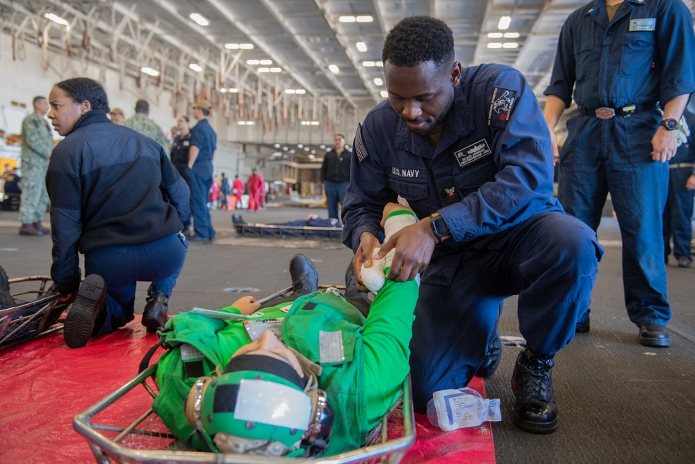 USS Theodore Roosevelt Mass Casualty Drill