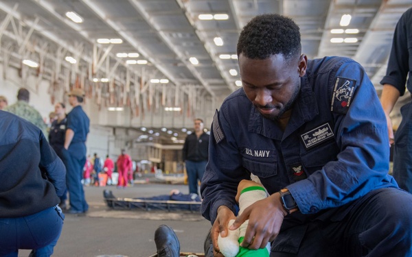 USS Theodore Roosevelt Mass Casualty Drill