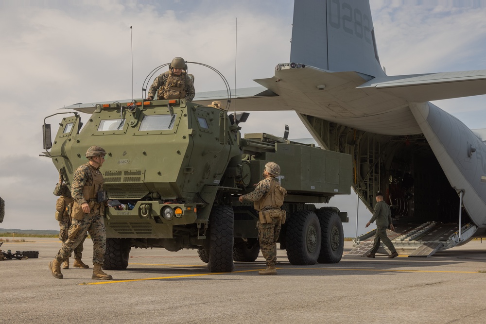 HIMARS arrive at Cold Bay, Alaska during AE25