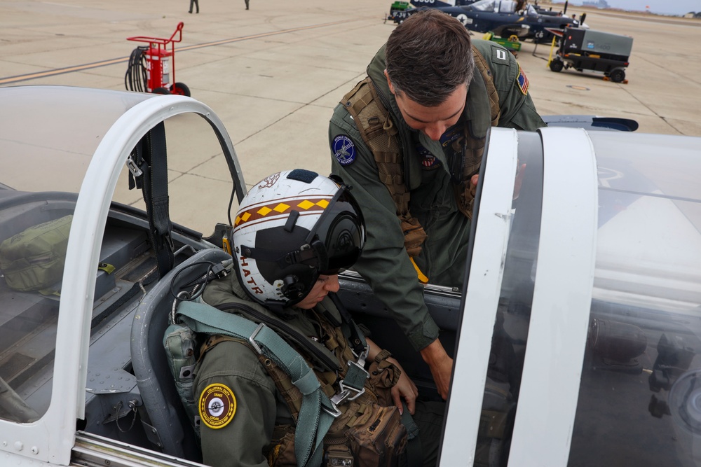 T-34C incentive flight recognizes Marine for exceptional performance