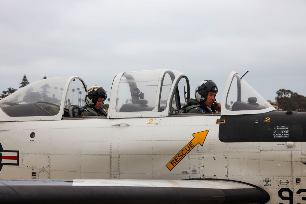T-34C incentive flight recognizes Marine for exceptional performance