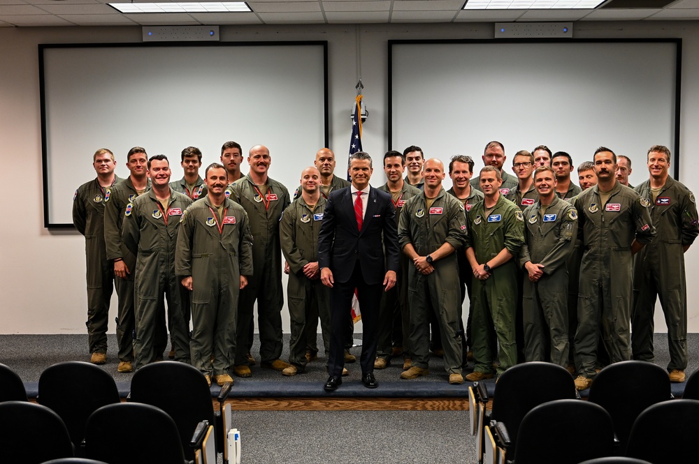 SECDEF visits JBER, speaks with troops