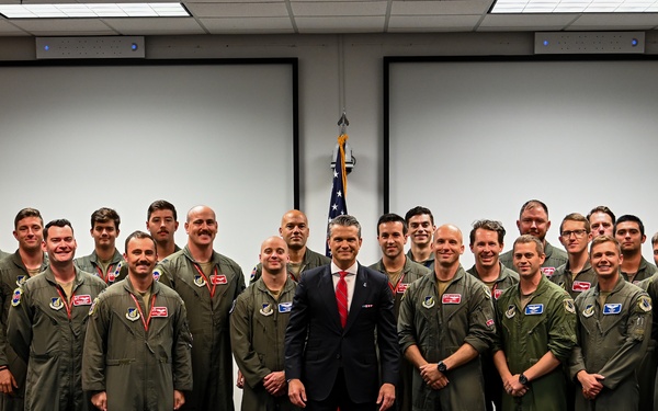 SECDEF visits JBER, speaks with troops