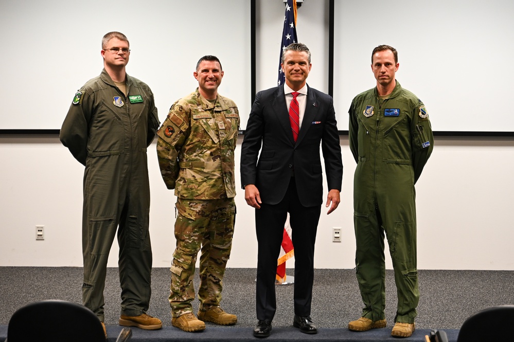 SECDEF visits JBER, speaks with troops