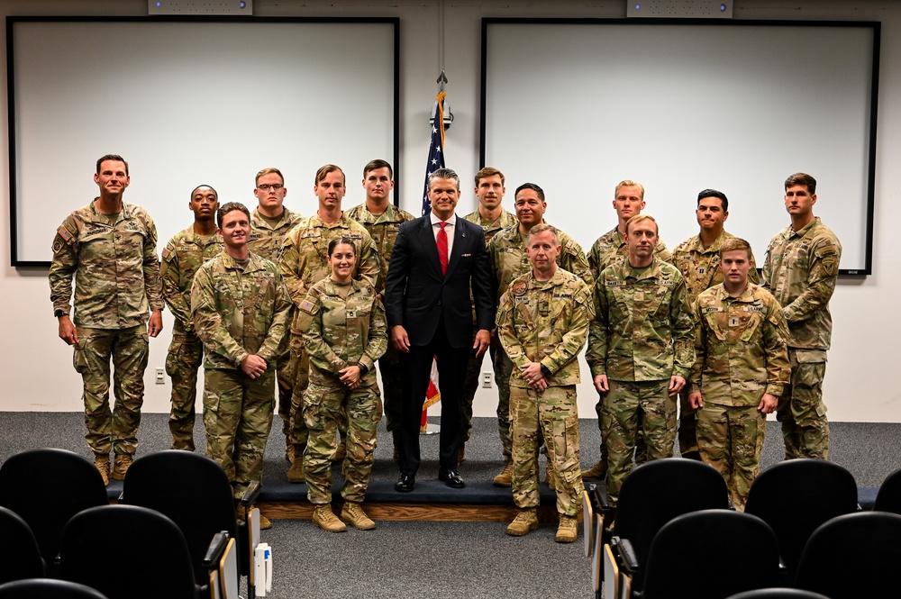 SECDEF visits JBER, speaks with troops