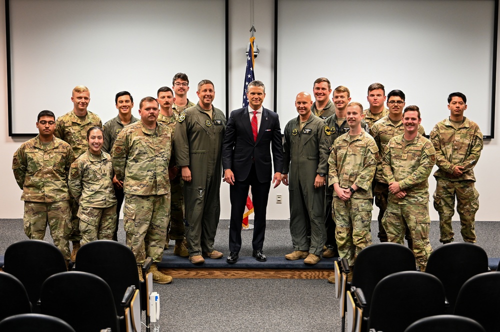 SECDEF visits JBER, speaks with troops