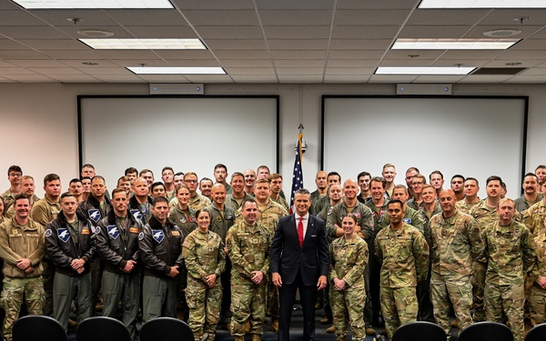 SECDEF visits JBER, speaks with troops