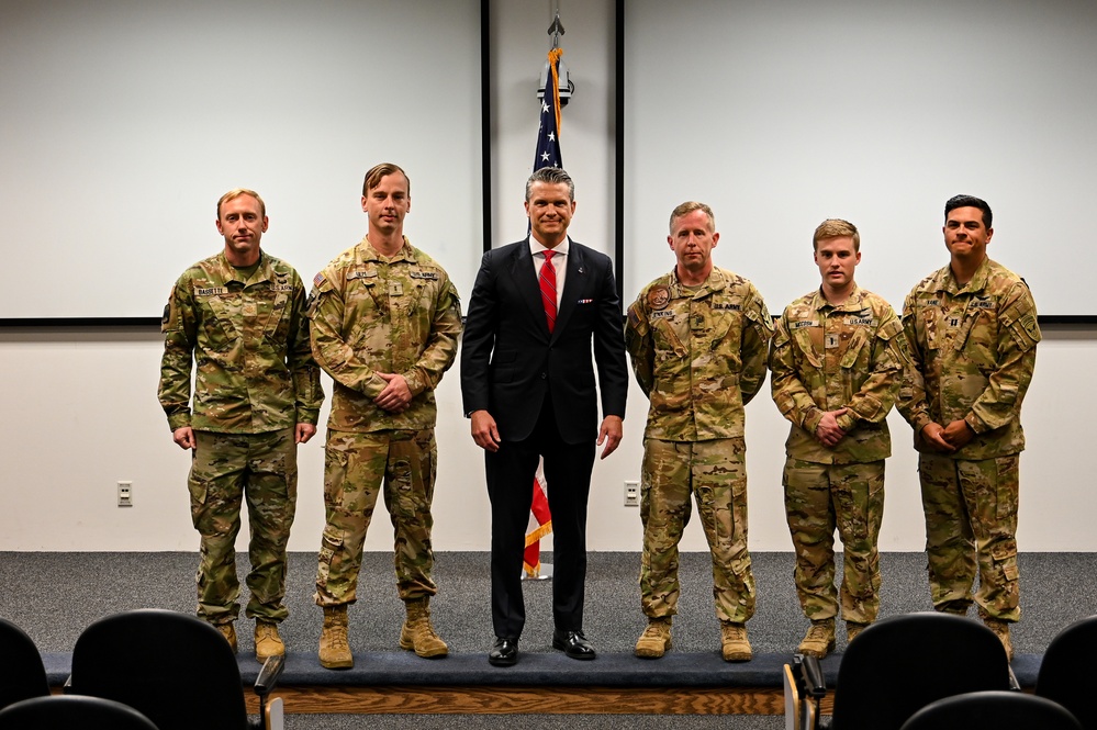 SECDEF visits JBER, speaks with troops