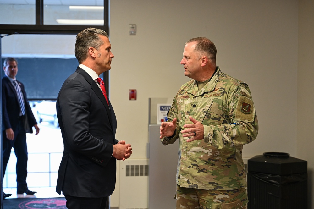 SECDEF visits JBER, speaks with troops