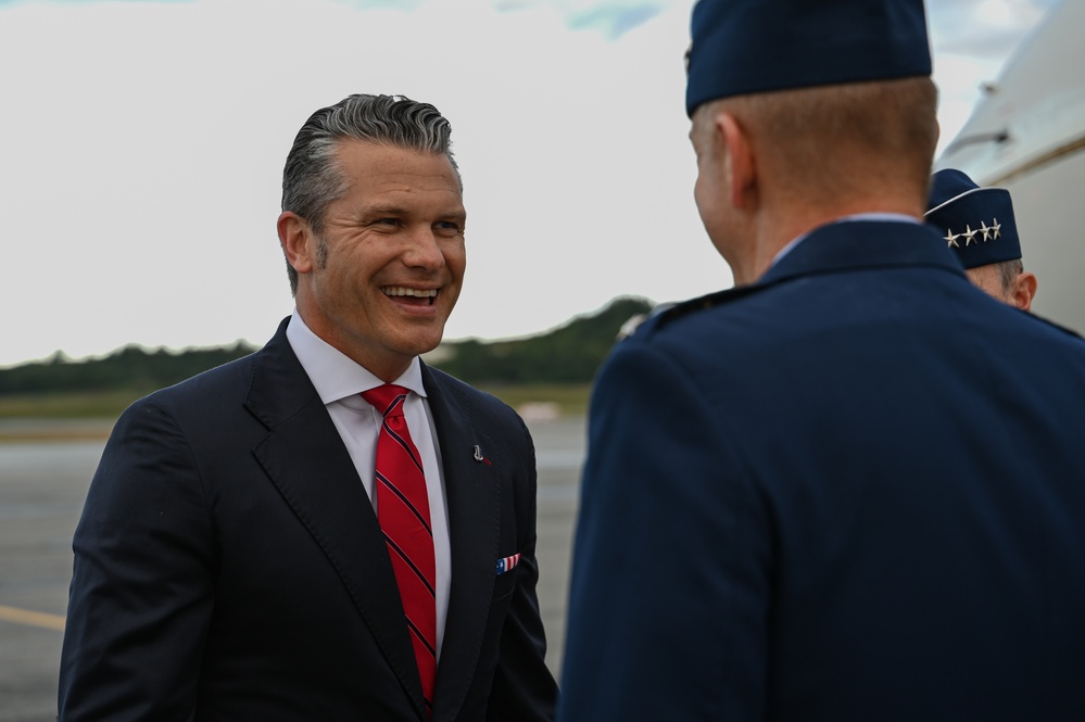 SECDEF visits JBER, speaks with troops