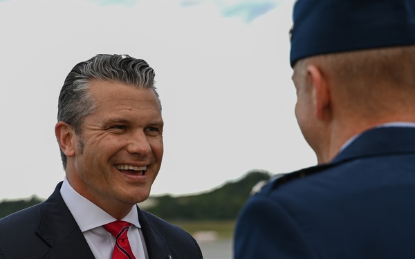 SECDEF visits JBER, speaks with troops