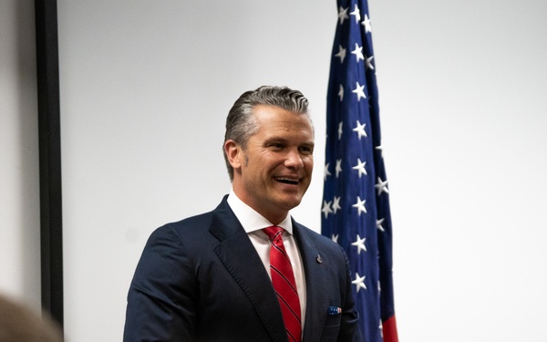 SECDEF visits JBER, speaks with troops