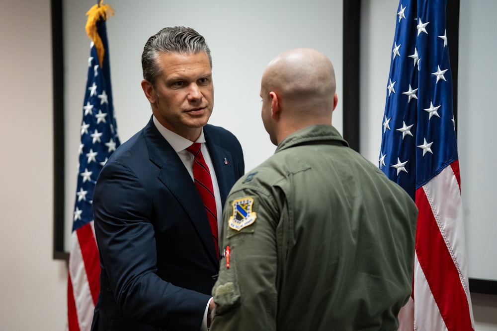 SECDEF visits JBER, speaks with troops