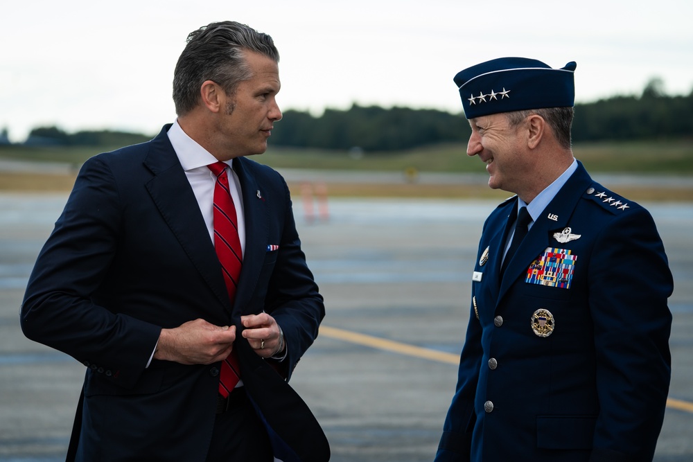 SECDEF visits JBER, speaks with troops
