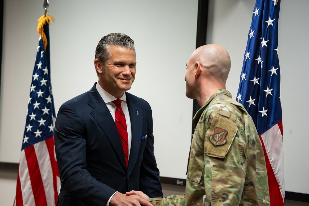 SECDEF visits JBER, speaks with troops