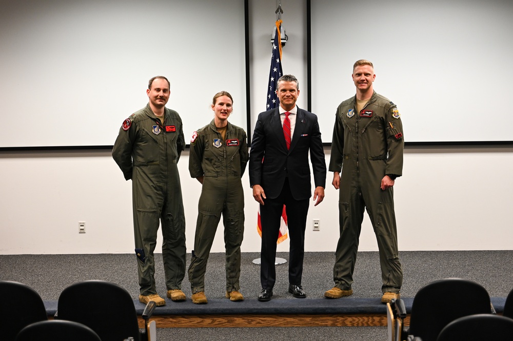 SECDEF visits JBER, speaks with troops