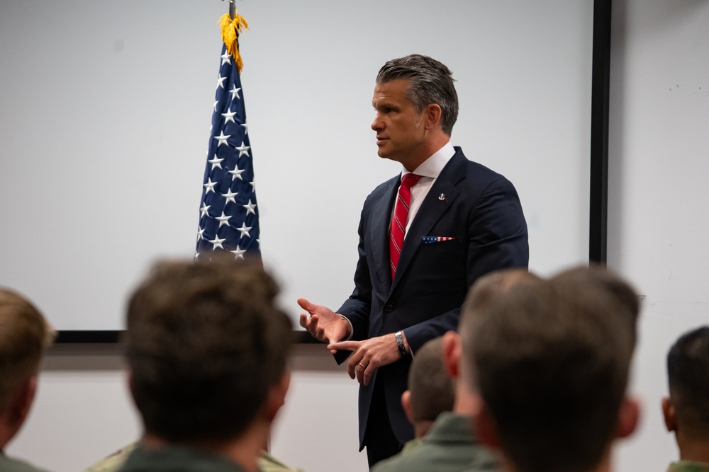 SECDEF visits JBER, speaks with troops