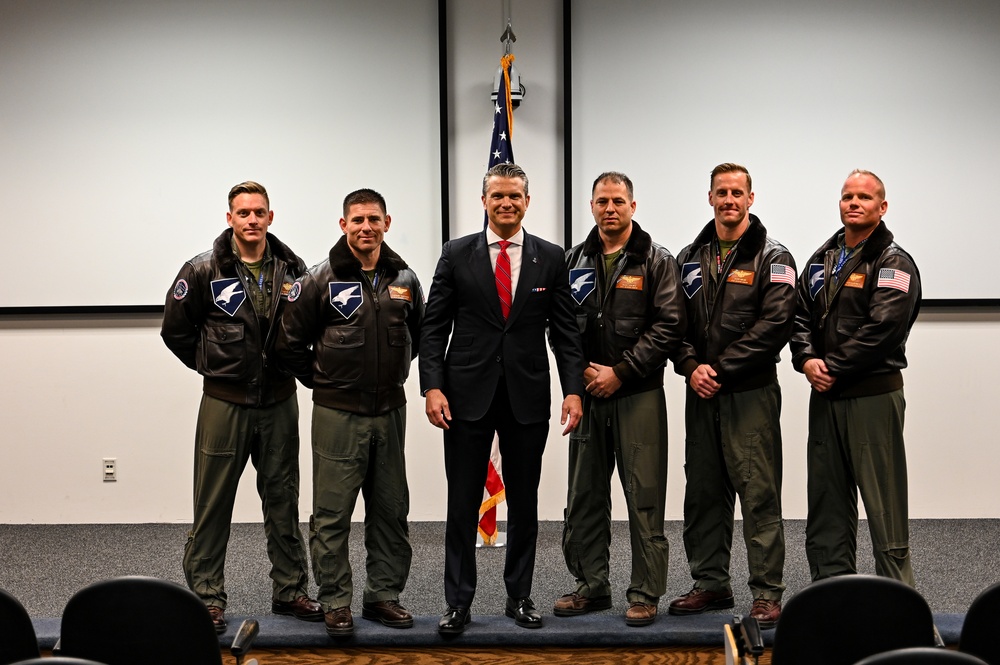 SECDEF visits JBER, speaks with troops