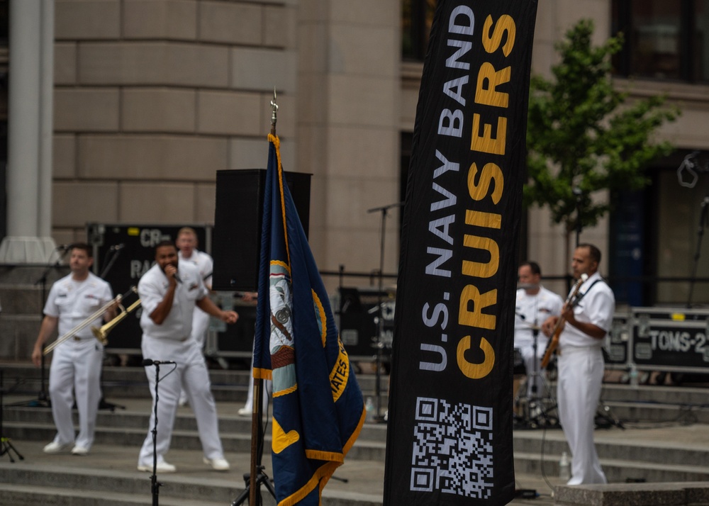 Cruisers at Navy Memorial