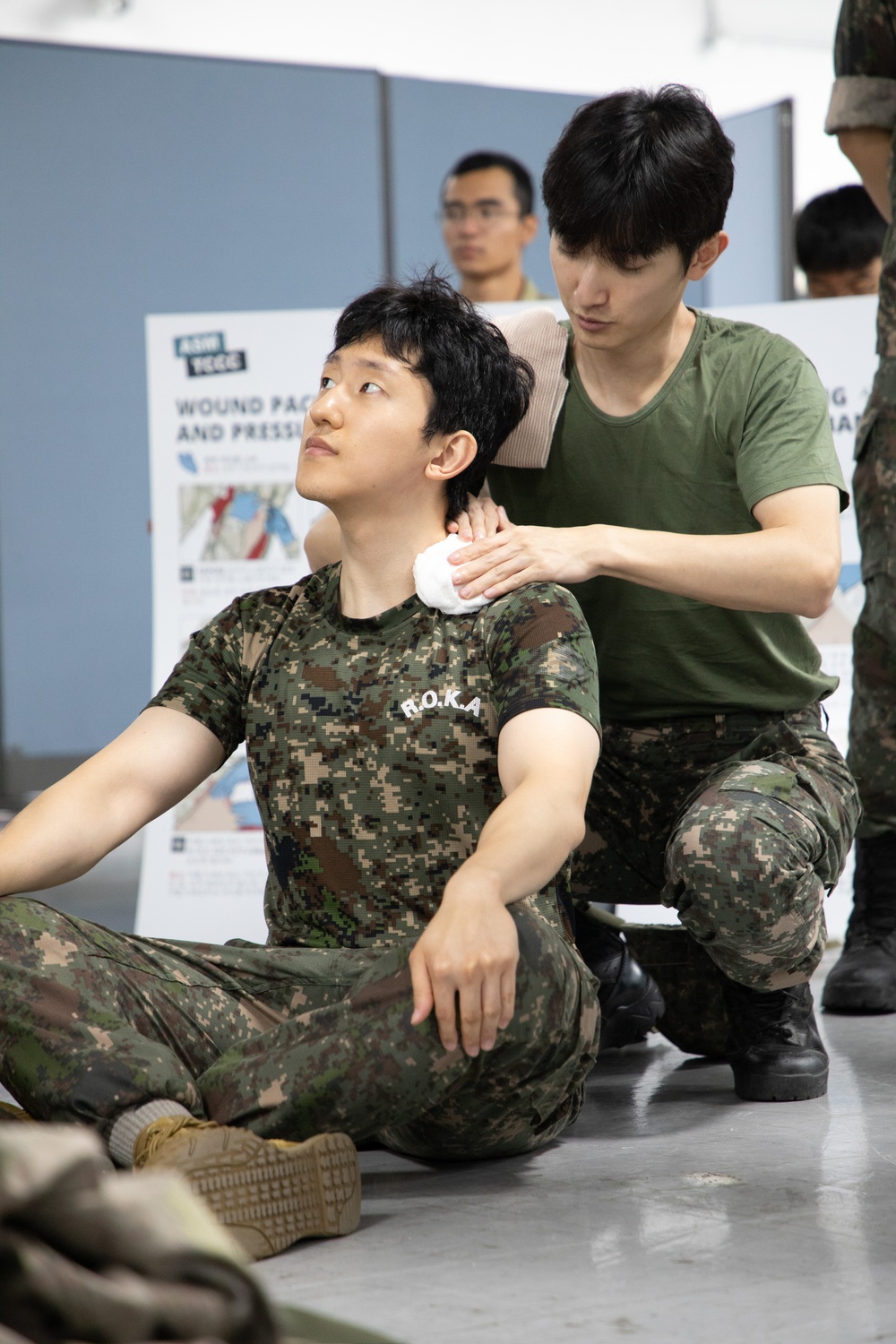 Former KATUSAs undergo mobilization exercise at Camp Humphreys