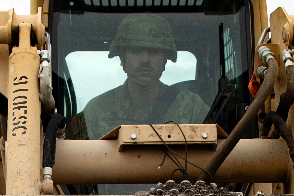 910th Engineer Support Company enhances training sites for AT 2025