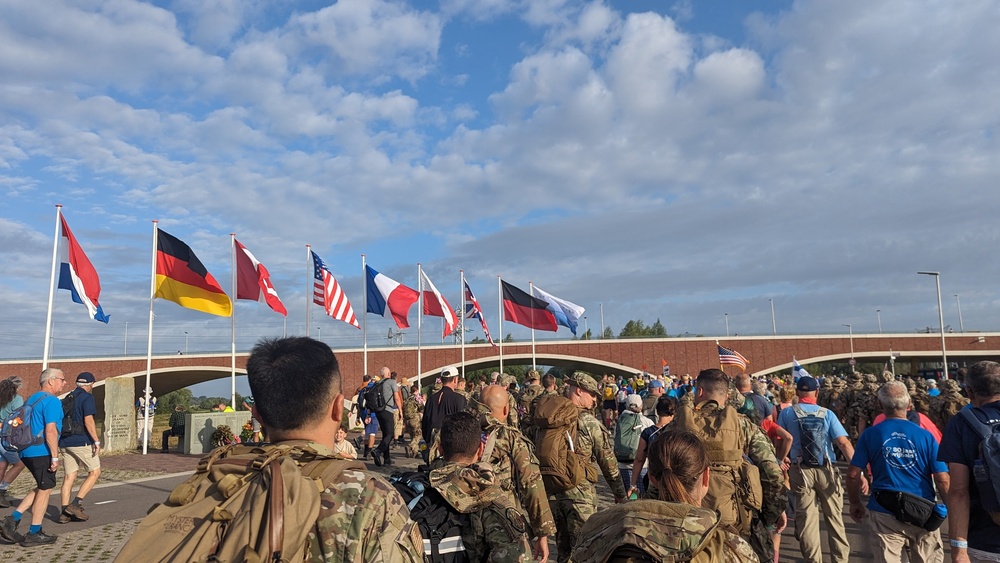 435th AGOW Airmen ruck march 106 miles with Allies and partners