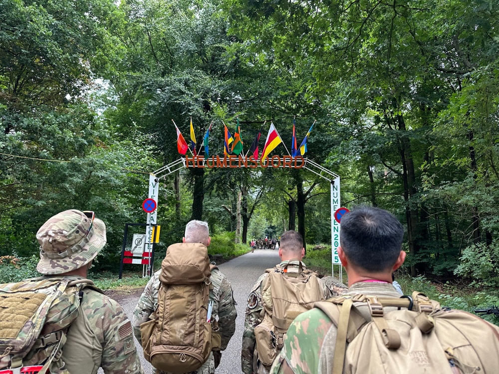 435th AGOW Airmen ruck march 106 miles with Allies and partners