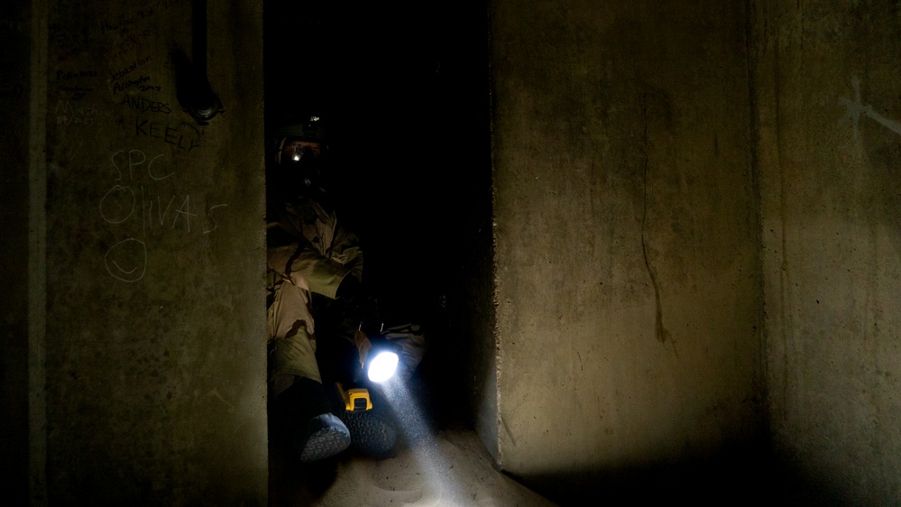 386th ECES sharpens CBRN skills in underground exercise