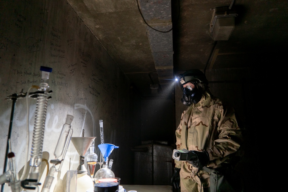 386th ECES sharpens CBRN skills in underground exercise