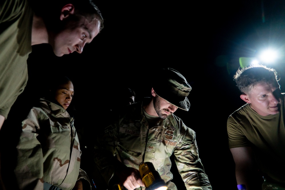 386th ECES sharpens CBRN skills in underground exercise