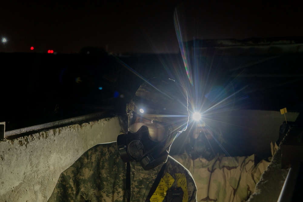 386th ECES sharpens CBRN skills in underground exercise