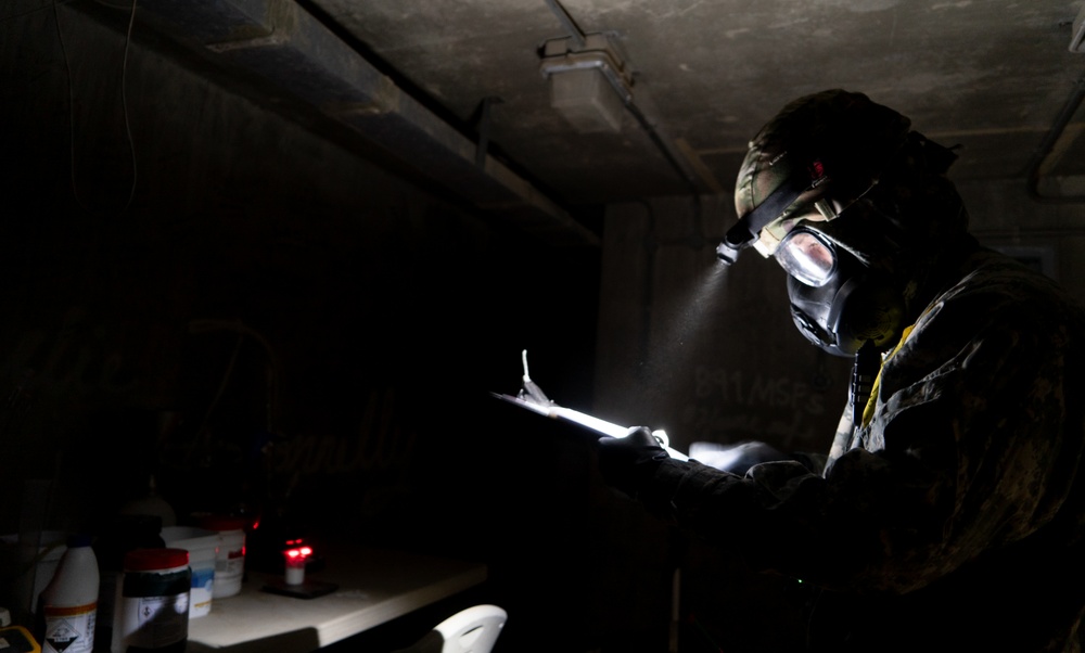 386th ECES sharpens CBRN skills in underground exercise