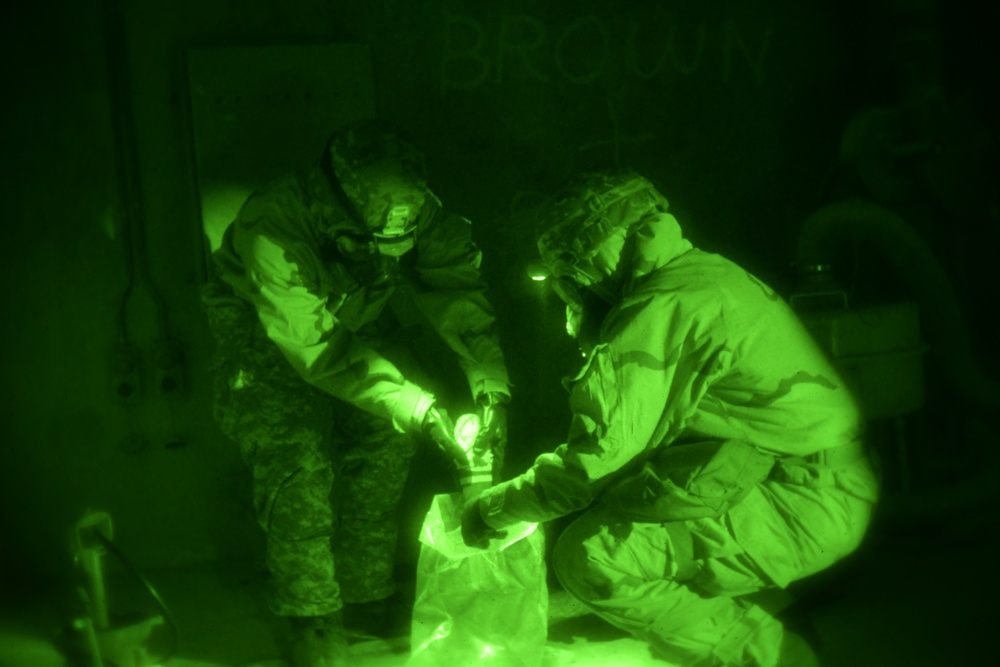 386th ECES sharpens CBRN skills in underground exercise