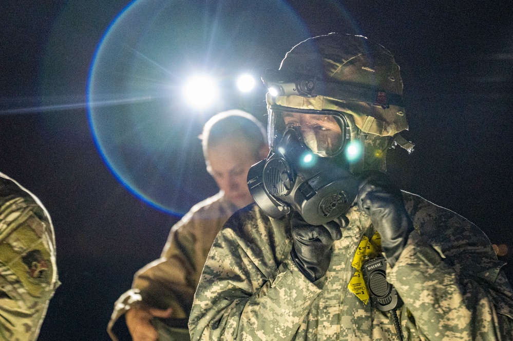 386th ECES sharpens CBRN skills in underground exercise