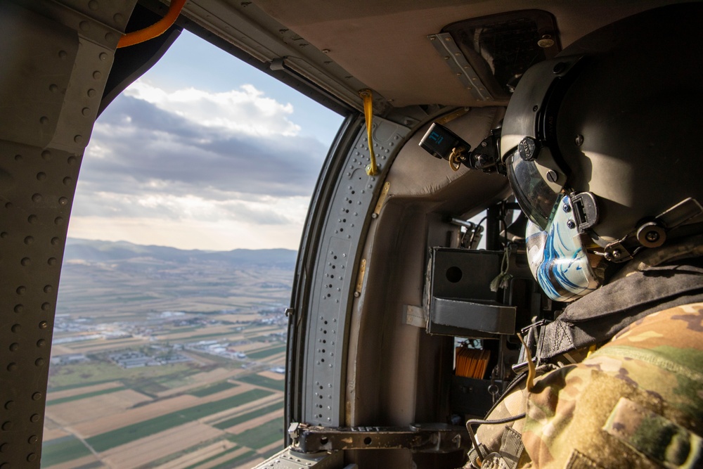 KFOR Aviation Supports Wildfire Response Threatening 15th- Century Monastery