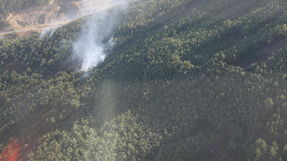 KFOR Aviation Supports Wildfire Response Threatening 15th- Century Monastery